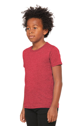 Bella+Canvas® BC3001YCVC Youth Heather CVC Short Sleeve Tee