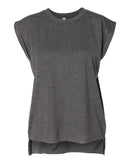 Bella + Canvas 8804 Women’s Flowy Rolled Cuffs Muscle Tee