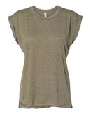 Bella + Canvas 8804 Women’s Flowy Rolled Cuffs Muscle Tee