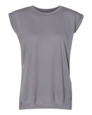 Bella + Canvas 8804 Women’s Flowy Rolled Cuffs Muscle Tee