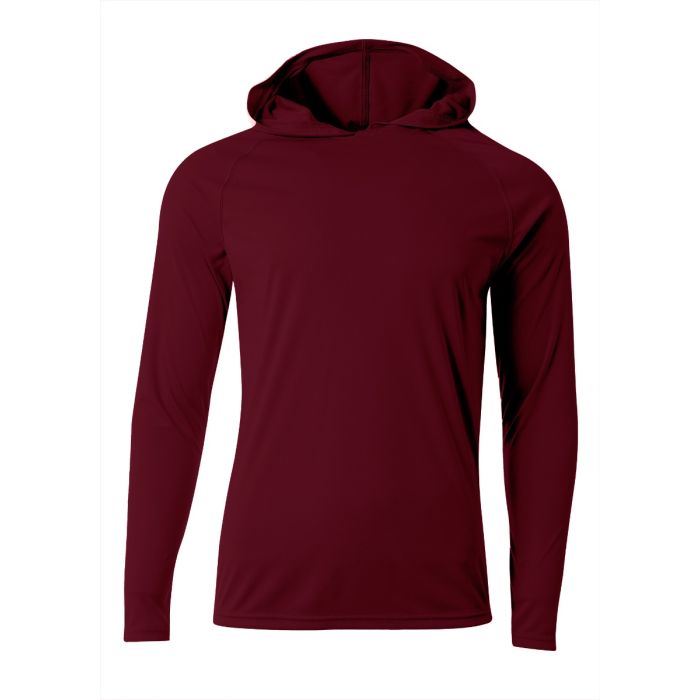 【きれいめファッション51選】上品さと清潔感をキープし A4 NB3409 Youth Cooling Performance Long Sleeve Hooded Tee ミュージシャン