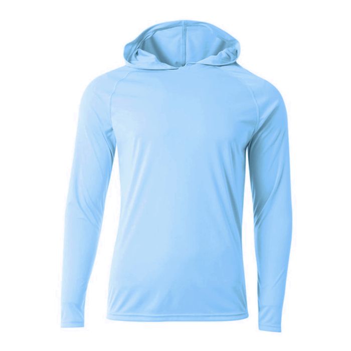 A4 NB3409 Youth Cooling Performance Long Sleeve Hooded Tee