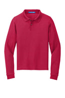 Port Authority 500LS Youth Silk Touch Long Sleeve Polo