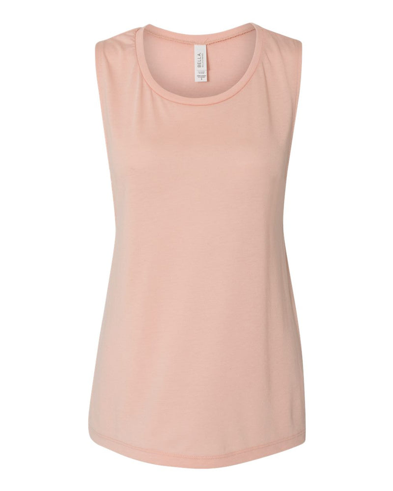 Bella+Canvas 8803 Women's Flowy Scoop Muscle Tank