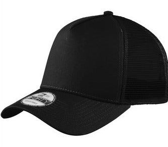 New Era NE205 Snapback Trucker Cap, Black/Black